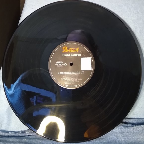Cyndi Lauper What's Going On Single Gold Stamp Promo RARE 1987 Vinyl Record - Picture 4 of 5